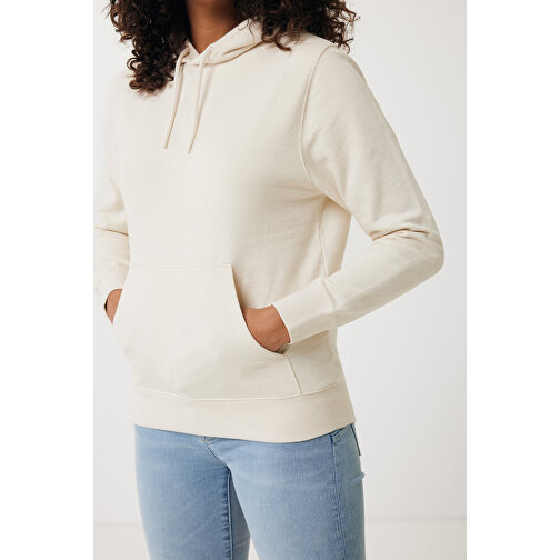 Iqoniq Rila Lightweight Hoodie Aus Recycelter Baumwolle , natural raw, 30% recycelte und 70% biologische Baumwolle, S, 68,00cm x 1,00cm (Länge x Höhe), Bild 12