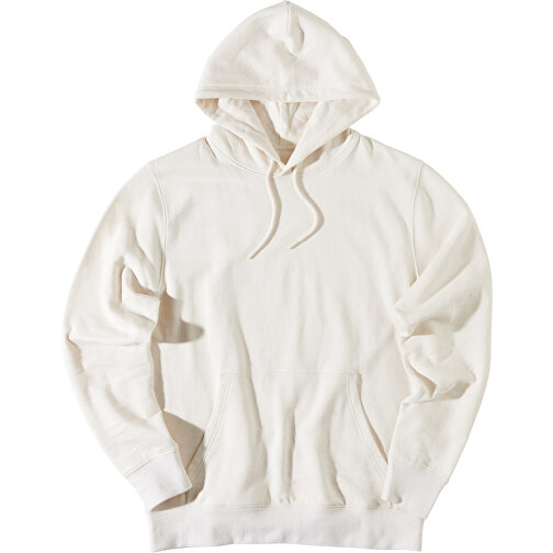 Iqoniq Rila Lightweight Hoodie Aus Recycelter Baumwolle , natural raw, 30% recycelte und 70% biologische Baumwolle, 4XL, 82,00cm x 1,00cm (Länge x Höhe), Bild 3