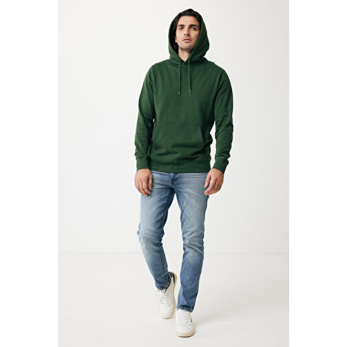 Iqoniq Rila Lightweight Hoodie Aus Recycelter Baumwolle , forest green, 30% recycelte und 70% biologische Baumwolle, XXL, 78,00cm x 1,00cm (Länge x Höhe), Bild 5