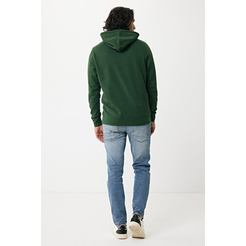 Iqoniq Rila Lightweight Hoodie Aus Recycelter Baumwolle , forest green, 30% recycelte und 70% biologische Baumwolle, XXL, 78,00cm x 1,00cm (Länge x Höhe), Bild 6