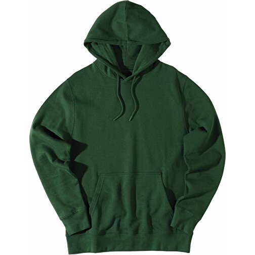 Iqoniq Rila Lightweight Hoodie Aus Recycelter Baumwolle , forest green, 30% recycelte und 70% biologische Baumwolle, XL, 76,00cm x 1,00cm (Länge x Höhe), Bild 3