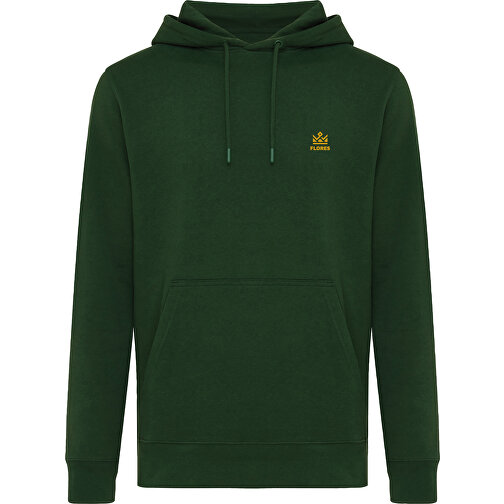 Iqoniq Rila Lightweight Hoodie Aus Recycelter Baumwolle , forest green, 30% recycelte und 70% biologische Baumwolle, S, 68,00cm x 1,00cm (Länge x Höhe), Bild 14