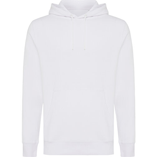 Iqoniq Rila Lightweight Hoodie Aus Recycelter Baumwolle , weiß, 30% recycelte und 70% biologische Baumwolle, XS, 64,00cm x 1,00cm (Länge x Höhe), Bild 1