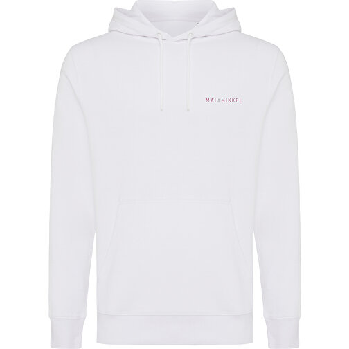 Iqoniq Rila Lightweight Hoodie Aus Recycelter Baumwolle , weiss, 30% recycelte und 70% biologische Baumwolle, XS, 64,00cm x 1,00cm (Länge x Höhe), Bild 4