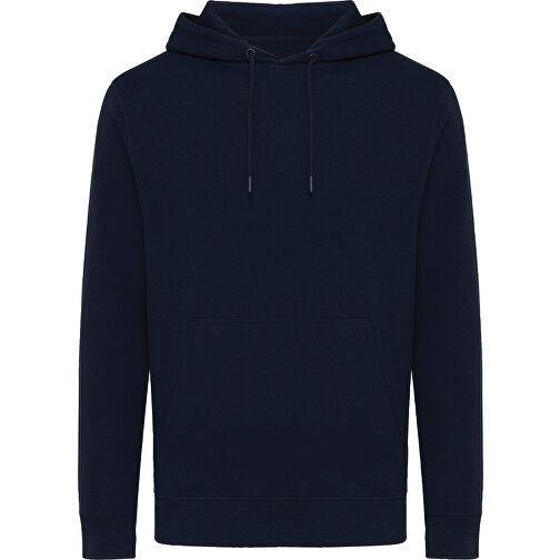 Iqoniq Rila Lightweight Hoodie Aus Recycelter Baumwolle , navy blau, 30% recycelte und 70% biologische Baumwolle, L, 74,00cm x 1,00cm (Länge x Höhe), Bild 1