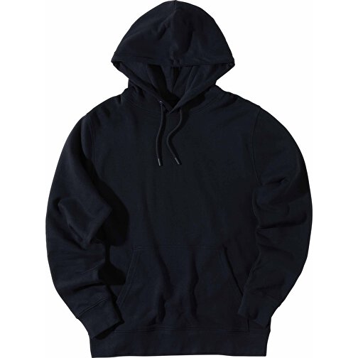 Iqoniq Rila Lightweight Hoodie Aus Recycelter Baumwolle , schwarz, 30% recycelte und 70% biologische Baumwolle, XXL, 78,00cm x 1,00cm (Länge x Höhe), Bild 3