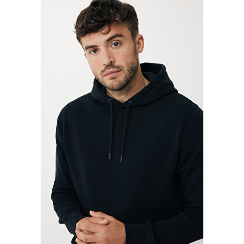 Iqoniq Rila Lightweight Hoodie Aus Recycelter Baumwolle , schwarz, 30% recycelte und 70% biologische Baumwolle, S, 68,00cm x 1,00cm (Länge x Höhe), Bild 11