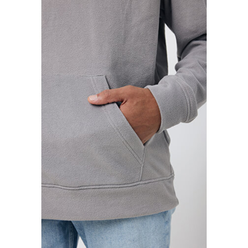 Iqoniq Trivor Mikrofleece-Kapuzenjacke Aus Recyc. Polyester , storm grey, 100% recyceltes Polyester, XXL, 78,00cm x 2,50cm (Länge x Höhe), Bild 15