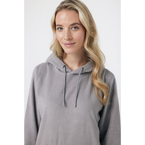 Iqoniq Trivor Mikrofleece-Kapuzenjacke Aus Recyc. Polyester , storm grey, 100% recyceltes Polyester, XL, 76,00cm x 2,50cm (Länge x Höhe), Bild 12