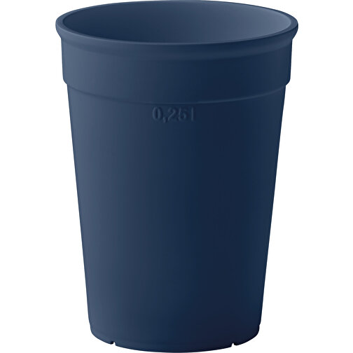 Awaycup , navy, Recyceltes PP, 10,00cm x 8,50cm (Höhe x Breite), Bild 1