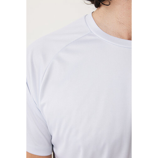 Iqoniq Tikal Sport Quick-Dry T-Shirt Aus Rec. Polyester , weiß, 100% recyceltes Polyester, S, 68,00cm x 0,50cm (Länge x Höhe), Bild 12