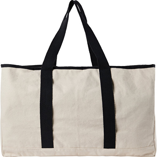 VINGA Volonne AWARE™ Strandtasche Aus Recyceltem Canvas , off white, Baumwolle - recycelt, 34,00cm x 21,00cm (Länge x Höhe), Bild 2