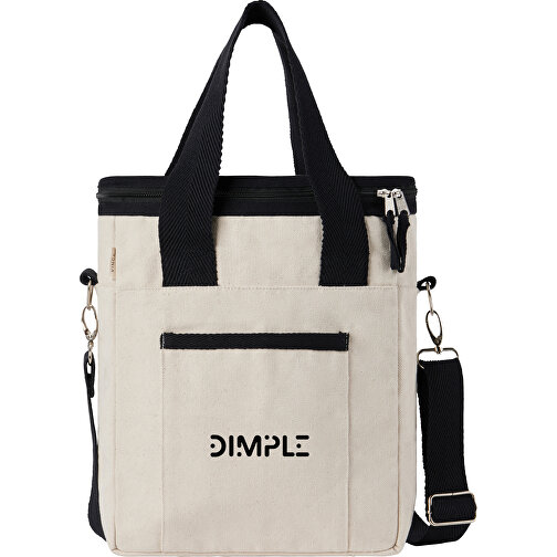 VINGA Volonne AWARE™ Kühltasche Aus Recyceltem Canvas , off white, Baumwolle - recycelt, 34,00cm x 12,00cm (Länge x Höhe), Bild 5