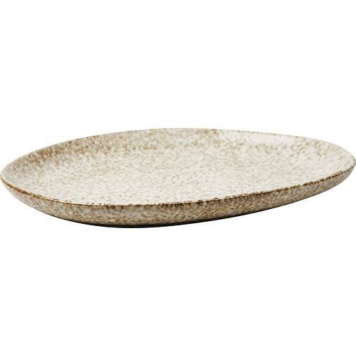 VINGA Nuvem Servierplatte , beige, Steingut, 33,10cm x 3,20cm (Länge x Höhe), Bild 1