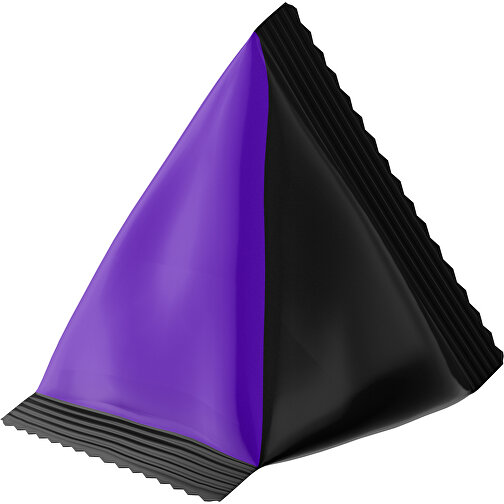 Fruchtgummi Tetraeder Trolli , Trolli, violet / schwarz, Folie, 7,00cm x 6,50cm (Höhe x Breite), Bild 1