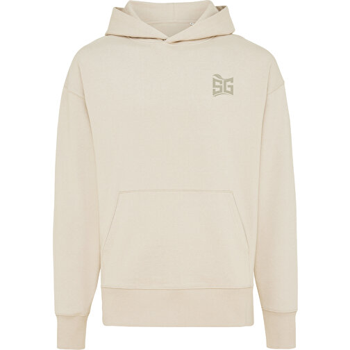 Iqoniq Yoho relax hoodie tillverkad av återvunnen bomull, naturfärgad, Bild 4