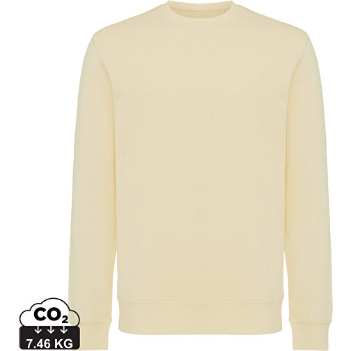 Iqoniq Etosha Lightweight Sweater lavet af genanvendt bomuld, cremegul, Billede 1