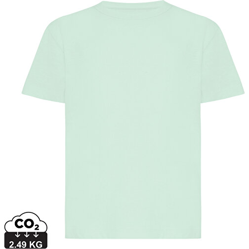 T-shirt per bambini Iqoniq Koli in cotone riciclato, menta tritata, Immagine 1