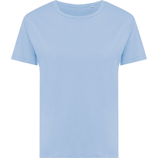 T-shirt da donna Iqoniq Yala in cotone riciclato, blu cielo, Immagine 2