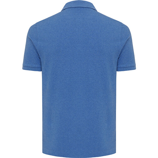 Iqoniq Yosemite Piqué-Poloshirt Aus Recycelter Baumwolle, Heather Blue , heather blue, 50% recycelte und 50% biologische Baumwolle, XL, , Bild 3