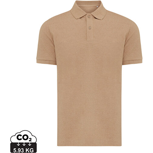 Iqoniq Yosemite Piqué-Poloshirt Aus Recycelter Baumwolle, Heather Brown , heather brown, 50% recycelte und 50% biologische Baumwolle, XS, , Bild 1