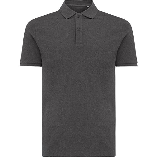 Iqoniq Yosemite Piqué-Poloshirt Aus Recycelter Baumwolle, Ungefärbtes Anthrazit , ungefärbtes Anthrazit, 50% recycelte und 50% biologische Baumwolle, XS, , Bild 2