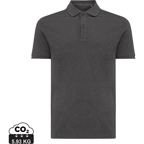 Iqoniq Yosemite Piqué-Poloshirt Aus Recycelter Baumwolle, Ungefärbtes Anthrazit , ungefärbtes Anthrazit, 50% recycelte und 50% biologische Baumwolle, S, , Bild 1