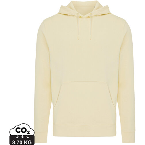 Iqoniq Rila Lightweight Hoodie Aus Recycelter Baumwolle, Cream Yellow , cream yellow, 30% recycelte und 70% biologische Baumwolle, XL, , Bild 1