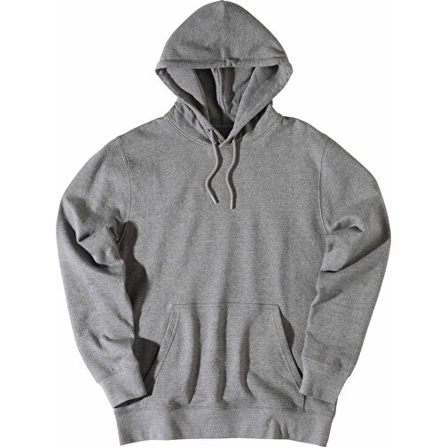 Iqoniq Rila Lightweight Hoodie Aus Recycelter Baumwolle, Ungefärbte Helles Anthrazit , ungefärbte helles Anthrazit, 30% recycelte und 70% biologische Baumwolle, XXXL, , Bild 4