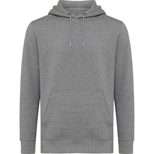 Iqoniq Rila Lightweight Hoodie Aus Recycelter Baumwolle, Ungefärbte Helles Anthrazit , ungefärbte helles Anthrazit, 30% recycelte und 70% biologische Baumwolle, XXL, , Bild 2