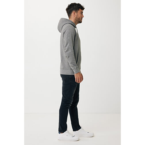 Iqoniq Rila Lightweight Hoodie Aus Recycelter Baumwolle, Ungefärbte Helles Anthrazit , ungefärbte helles Anthrazit, 30% recycelte und 70% biologische Baumwolle, XS, , Bild 7