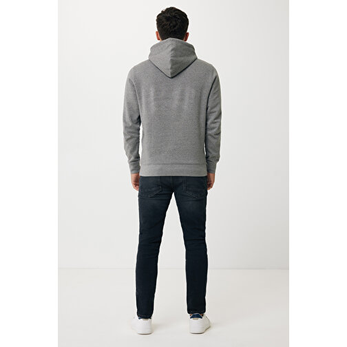 Iqoniq Rila Lightweight Hoodie Aus Recycelter Baumwolle, Ungefärbte Helles Anthrazit , ungefärbte helles Anthrazit, 30% recycelte und 70% biologische Baumwolle, S, , Bild 6