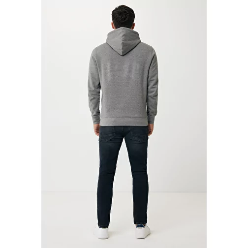 Sweat à capuche Iqoniq Rila Lightweight en coton recyclé, non teint anthracite clair, Image 6