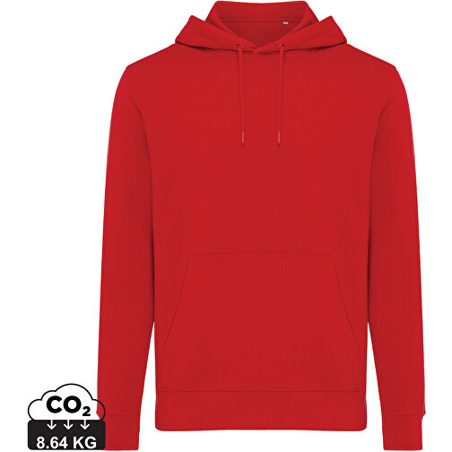 Iqoniq Rila Lightweight Hoodie Aus Recycelter Baumwolle, Rot , rot, 30% recycelte und 70% biologische Baumwolle, XXL, , Bild 1