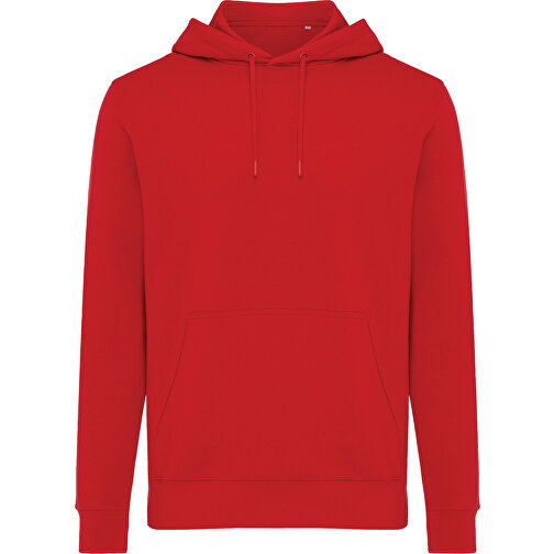 Iqoniq Rila Lightweight Hoodie Aus Recycelter Baumwolle, Rot , rot, 30% recycelte und 70% biologische Baumwolle, M, , Bild 2