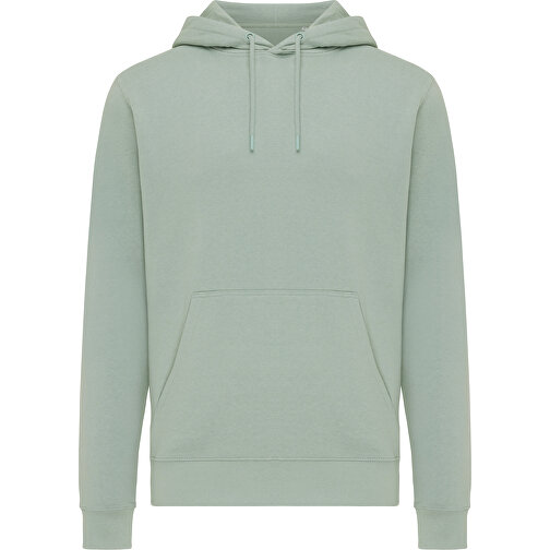 Iqoniq Rila Lightweight Hoodie tillverkad av återvunnen bomull, Isbergsgrön, Bild 2