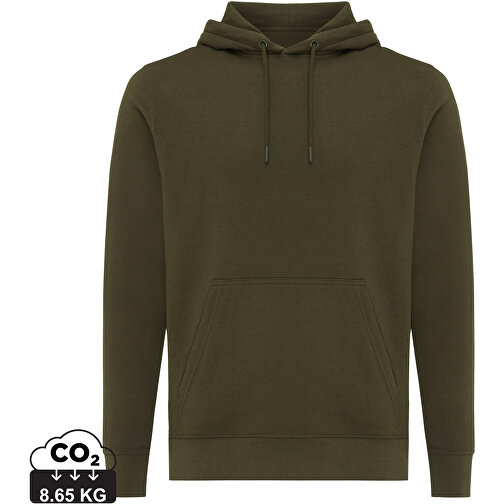 Iqoniq Rila Lightweight Hoodie Aus Recycelter Baumwolle, Khaki , khaki, 30% recycelte und 70% biologische Baumwolle, XS, , Bild 1