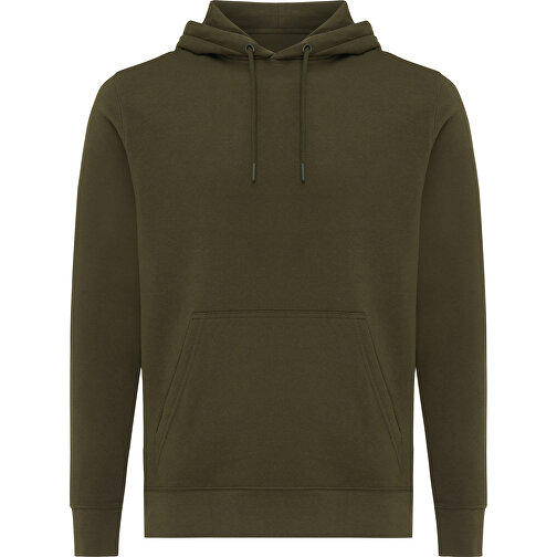 Iqoniq Rila Lightweight Hoodie Aus Recycelter Baumwolle, Khaki , khaki, 30% recycelte und 70% biologische Baumwolle, XS, , Bild 2