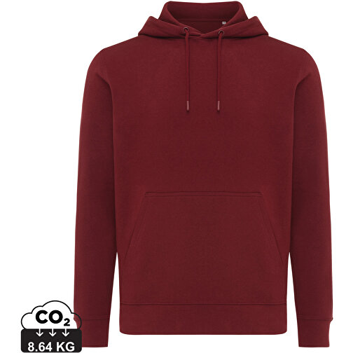 Iqoniq Rila Lightweight Hoodie en coton recyclé, bordeaux, Image 1