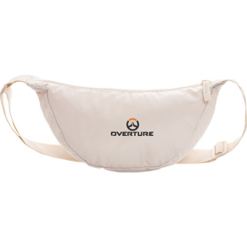 Crescent AWARE™ RPET Half-Moon Sling Tasche, Beige , beige, PET - recycelt, 33,00cm x 15,00cm x 8,50cm (Länge x Höhe x Breite), Bild 5