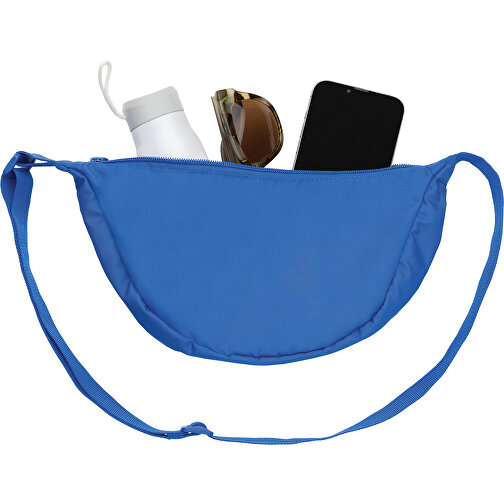 Bolsa bandolera Crescent AWARET RPET Half-Moon, azul real, Imagen 3