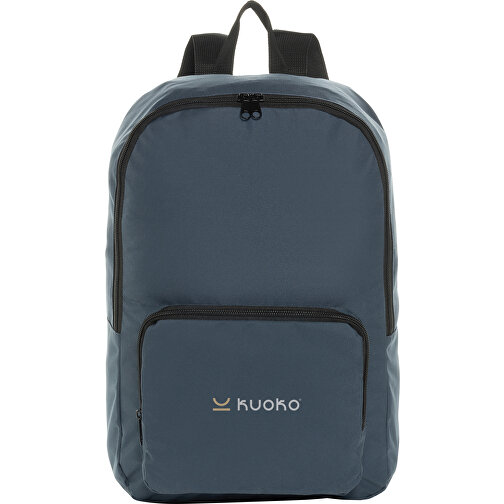 Dillon AWARE™ RPET Faltbarer Klassischer Rucksack, Navy Blau , navy blau, PET - recycelt, 32,50cm x 44,00cm x 11,00cm (Länge x Höhe x Breite), Bild 8