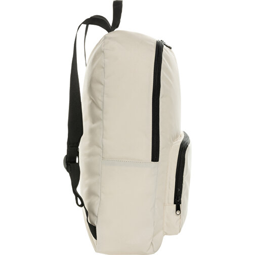 Dillon AWARE™ RPET Faltbarer Klassischer Rucksack, Off White , off white, PET - recycelt, 32,50cm x 44,00cm x 11,00cm (Länge x Höhe x Breite), Bild 3