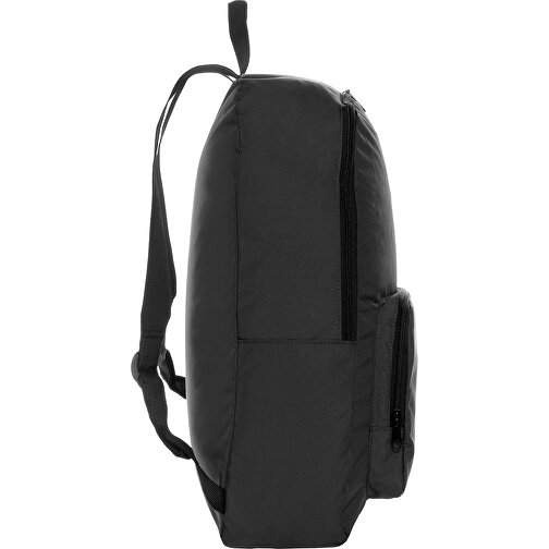 Dillon AWARE™ RPET Faltbarer Klassischer Rucksack, Schwarz , schwarz, PET - recycelt, 32,50cm x 44,00cm x 11,00cm (Länge x Höhe x Breite), Bild 3