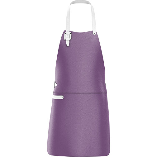 Leder Grillschürze ColourDuo , purple / weiss, Donato Rindleder, 78,00cm x 60,00cm (Länge x Breite), Bild 1