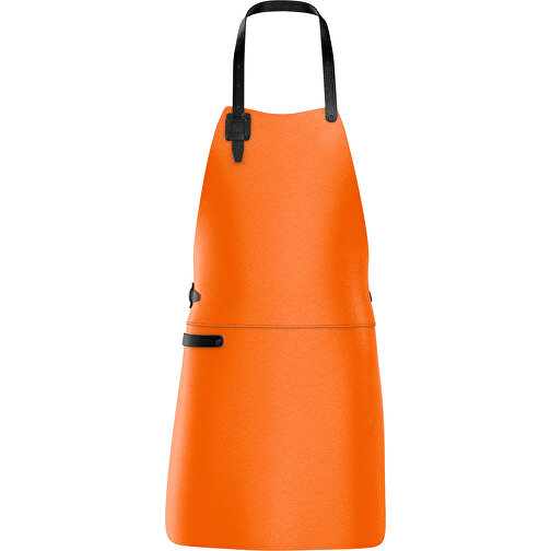 Leder Grillschürze ColourDuo , orange / schwarz, Donato Rindleder, 78,00cm x 60,00cm (Länge x Breite), Bild 1