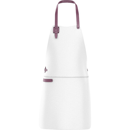 Leder Grillschürze ColourDuo , weiss / fuchsia, Donato Rindleder, 78,00cm x 60,00cm (Länge x Breite), Bild 1