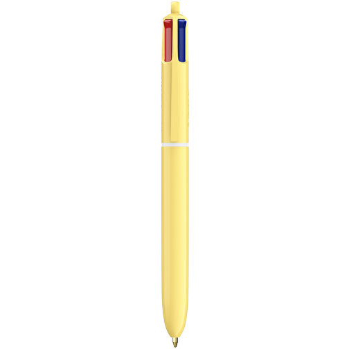 BIC® 4 Colours® Pastell Siebdruck , BiC, pastellgelb, Kunststoff, 14,40cm x 1,60cm (Länge x Breite), Bild 1