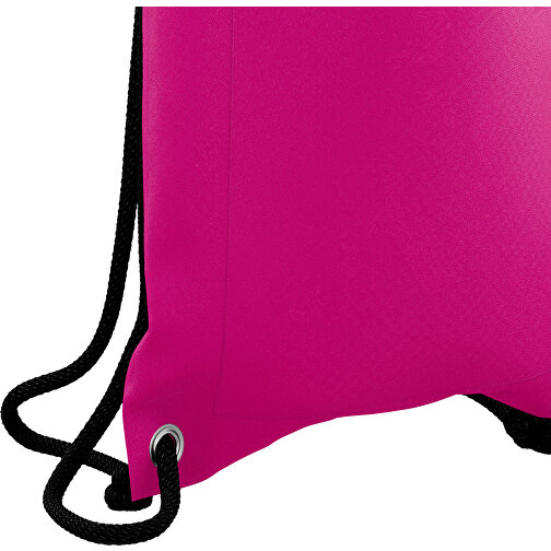 Premium Sportbeutel ColourPrime , pink / schwarz, Sublimation-fabric 200g - Polyester (PU), 33,00cm x 45,00cm (Höhe x Breite), Bild 5