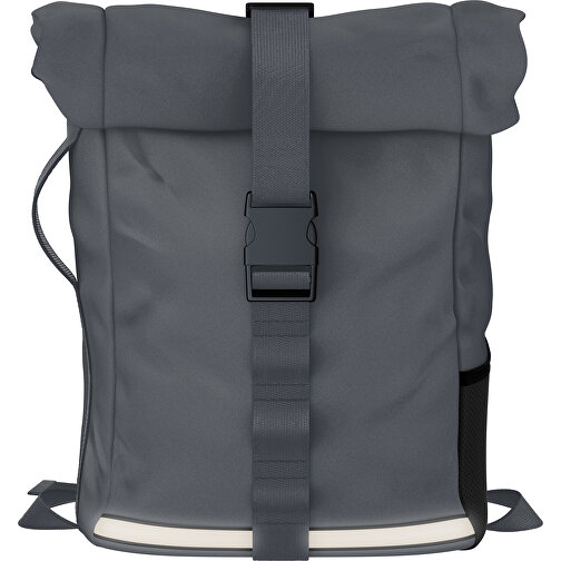 Rolltop Rucksack Comfort , asphaltgrau, Sublimation-fabric 200g - Polyester (PU), 29,50cm x 13,00cm x 33,00cm (Länge x Höhe x Breite), Bild 1